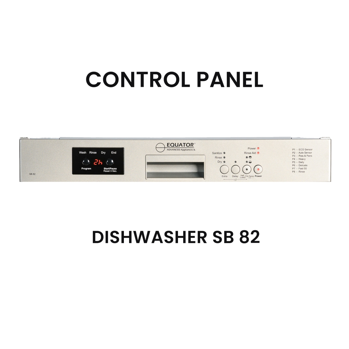Picture of Equator Advanced Appliances SB 82 + GD 075 Equator 24 in Dishwasher 14 place + 3/4 HP Garbage Disposer QUIET 51dB 110V E-Star ADA