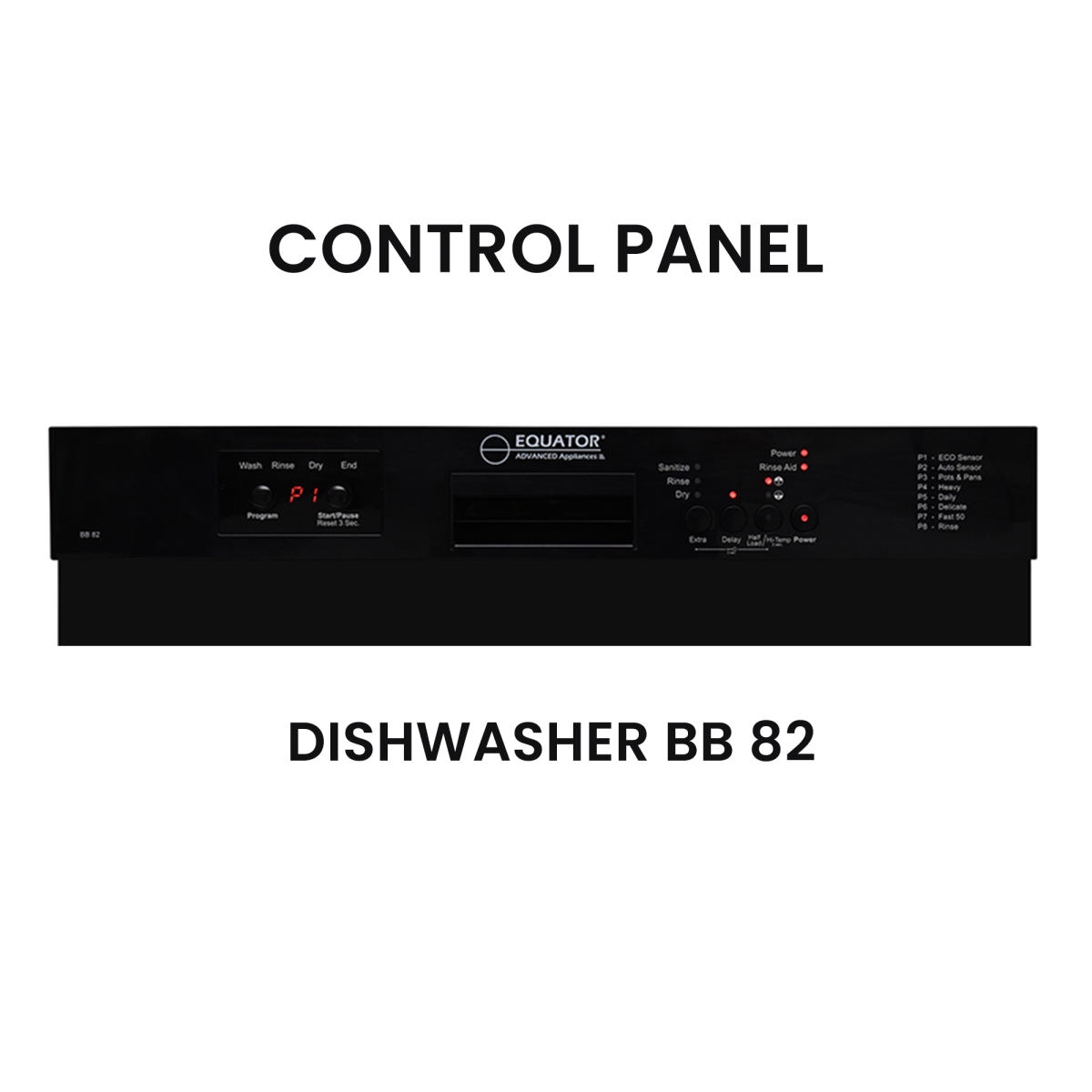 Picture of Equator Advanced Appliances BB 82 + GD 075 Equator 24 in Dishwasher 14 place + 3/4 HP Garbage Disposer QUIET 51dB 110V E-Star ADA