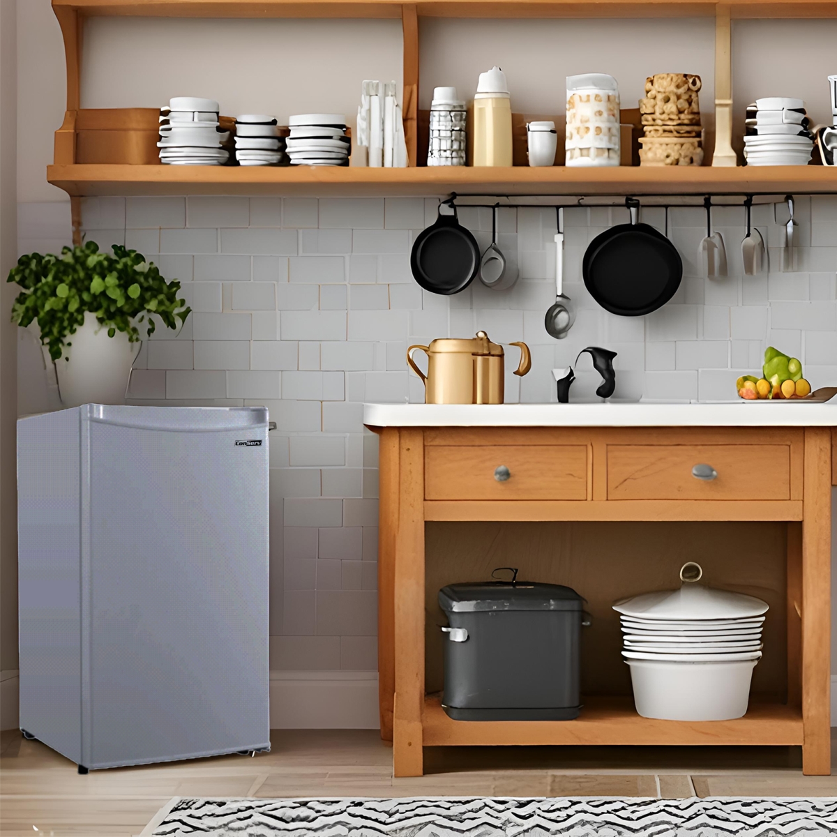 Picture of Equator Advanced Appliances FR 300 SG Conserv 3cf Compact Upright Freezer REVERSIBLE DOOR Freestanding 110V E-Star
