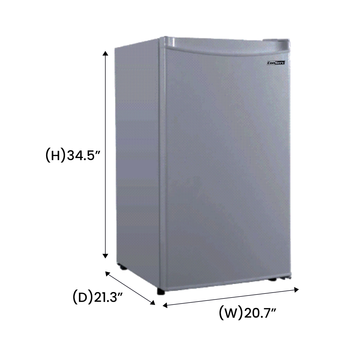 Picture of Equator Advanced Appliances FR 300 SG Conserv 3cf Compact Upright Freezer REVERSIBLE DOOR Freestanding 110V E-Star