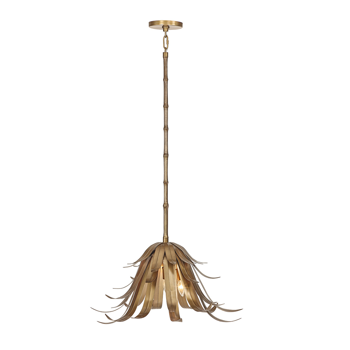 UPC 773546357050 product image for 46431-011 Kagra 3-Light 24 in. Antique Brass Chandelier | upcitemdb.com