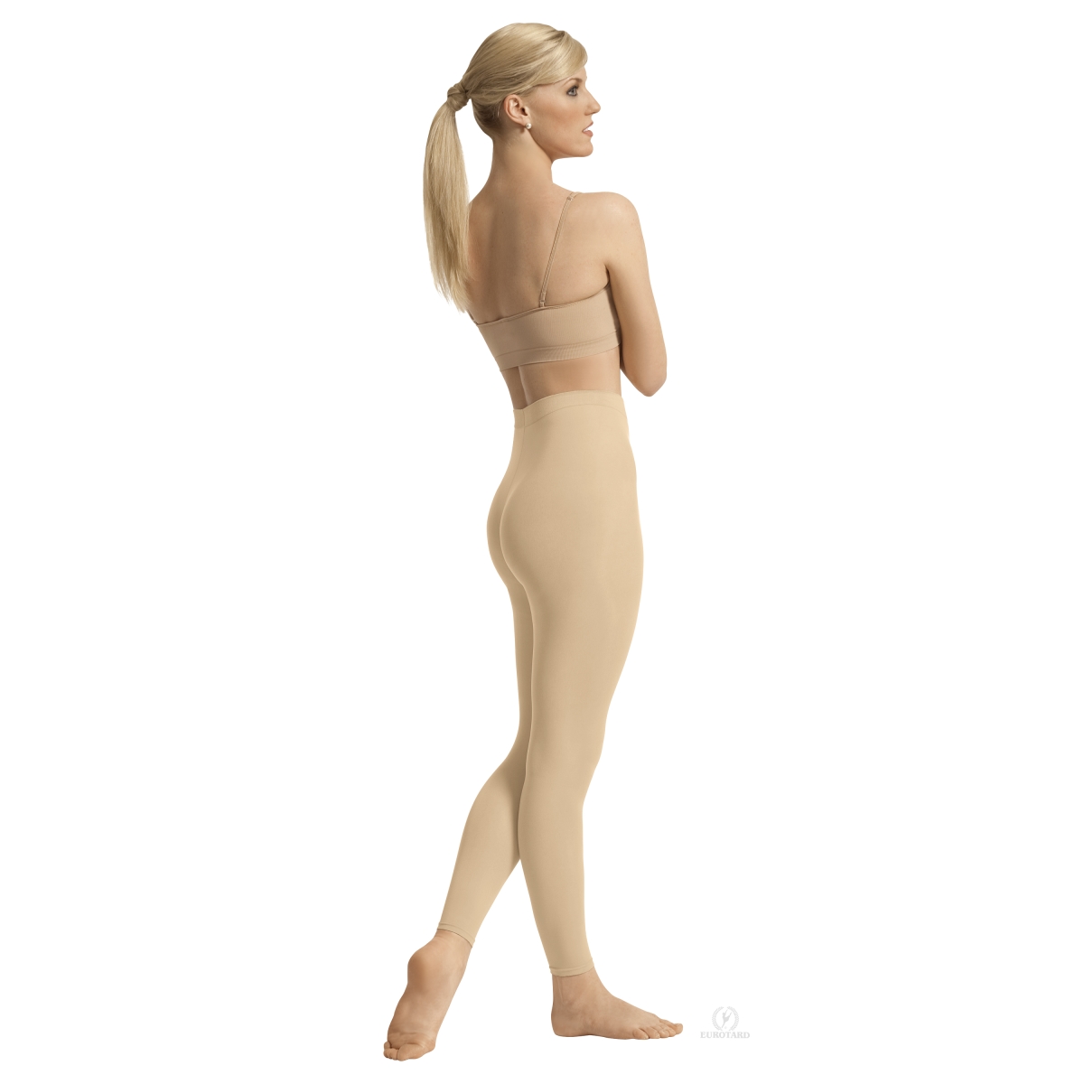 212-st-l-xl Intimates Adult Non-run Footless Tights, Suntan - Large & Extra Large