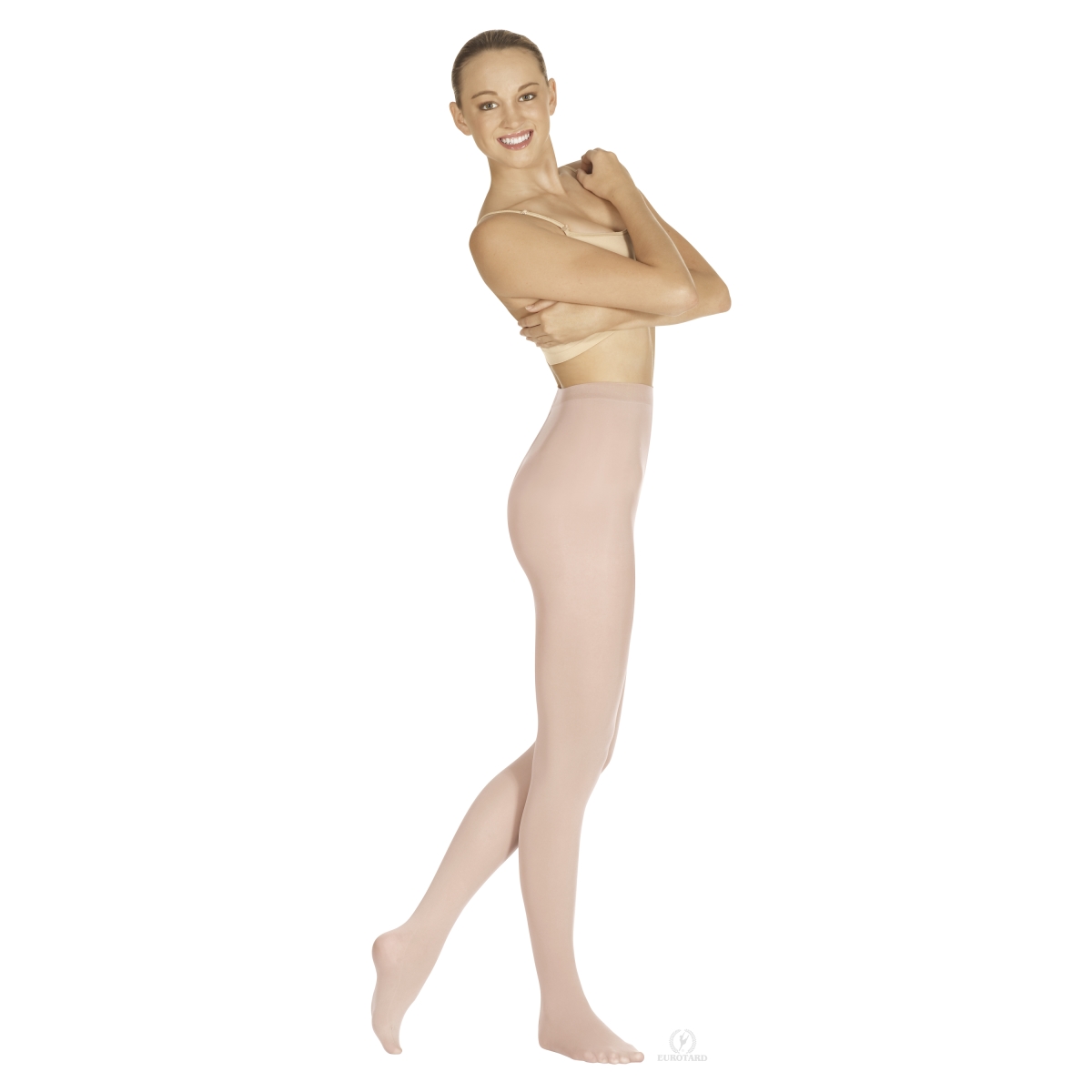 215-tp-s-m Intimates Adult Non-run Footed Tights, Theatrical Pink - Small & Medium