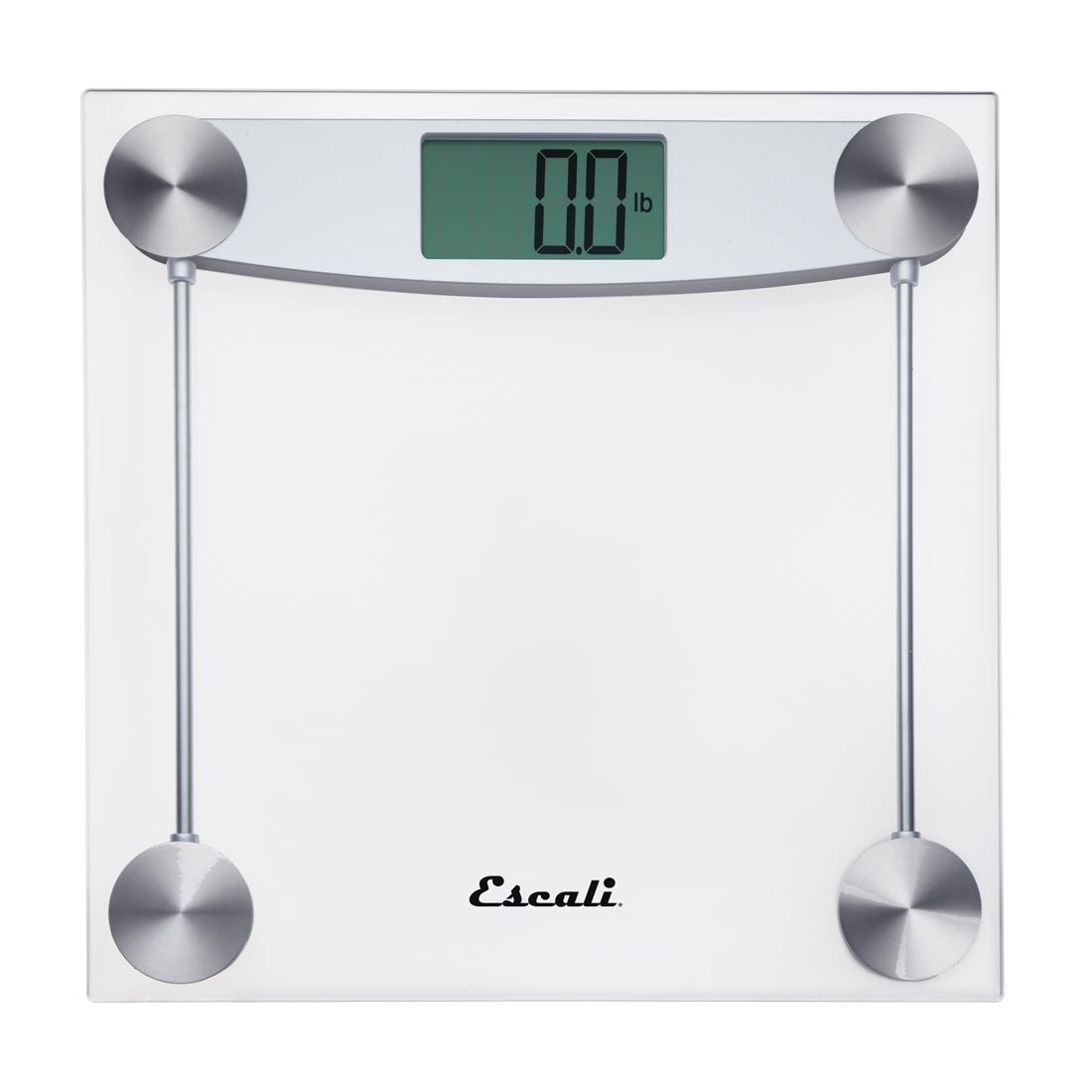 E184 Glass Bathroom Scale- Chorme - 400 Lbs Capacity