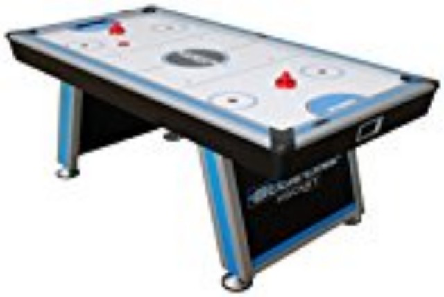 45-6808 84 In. Blue Line Air Hockey Table With Inrail Scoring