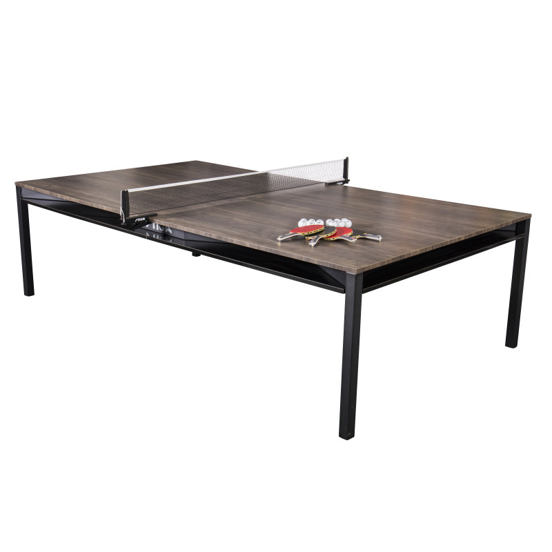 T8591b Hybrid 3-in-1 Dining, Conference & Table Tennis Table, Black