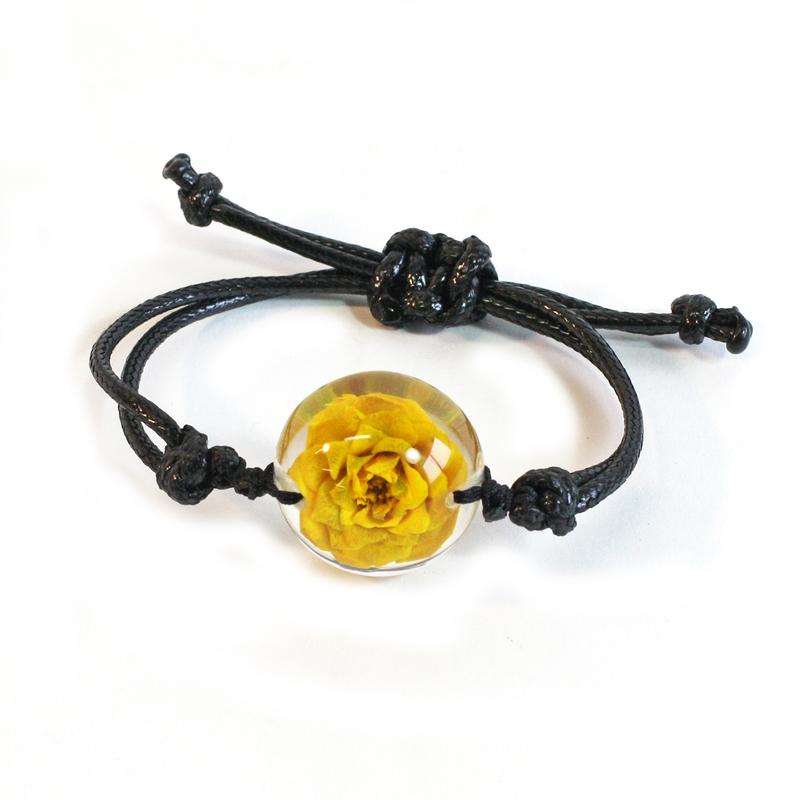 Fbl303 Real Rose Bracelet, Yellow