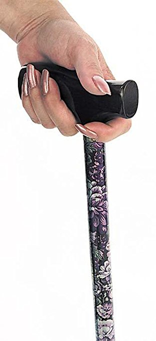 Essential Medical W1550t Spring Garden Collection Womens Cane With Derby Handle In Tiger