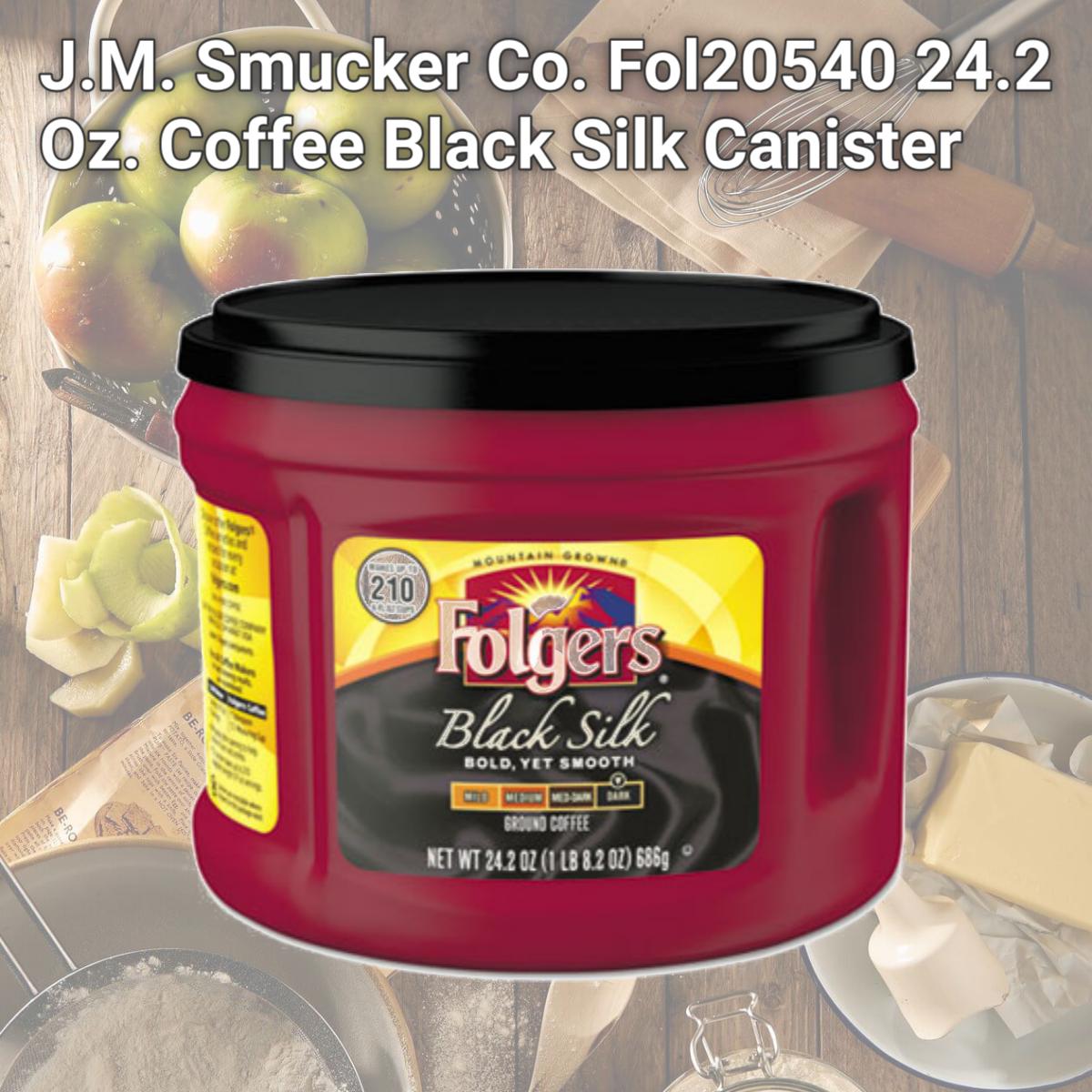 Picture of J.M. Smucker Co. Fol20540 24.2 Oz. Coffee Black Silk Canister