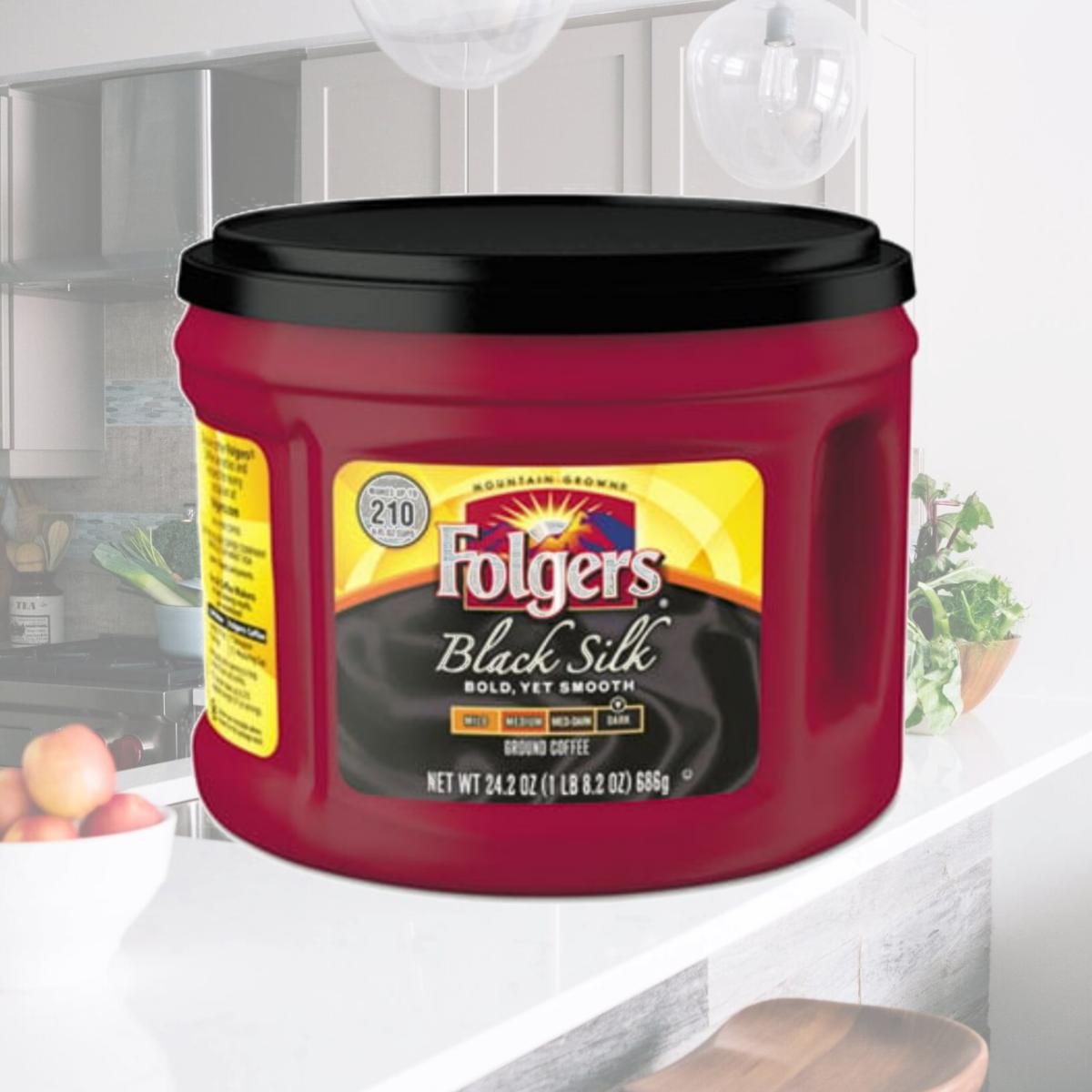 Picture of J.M. Smucker Co. Fol20540 24.2 Oz. Coffee Black Silk Canister