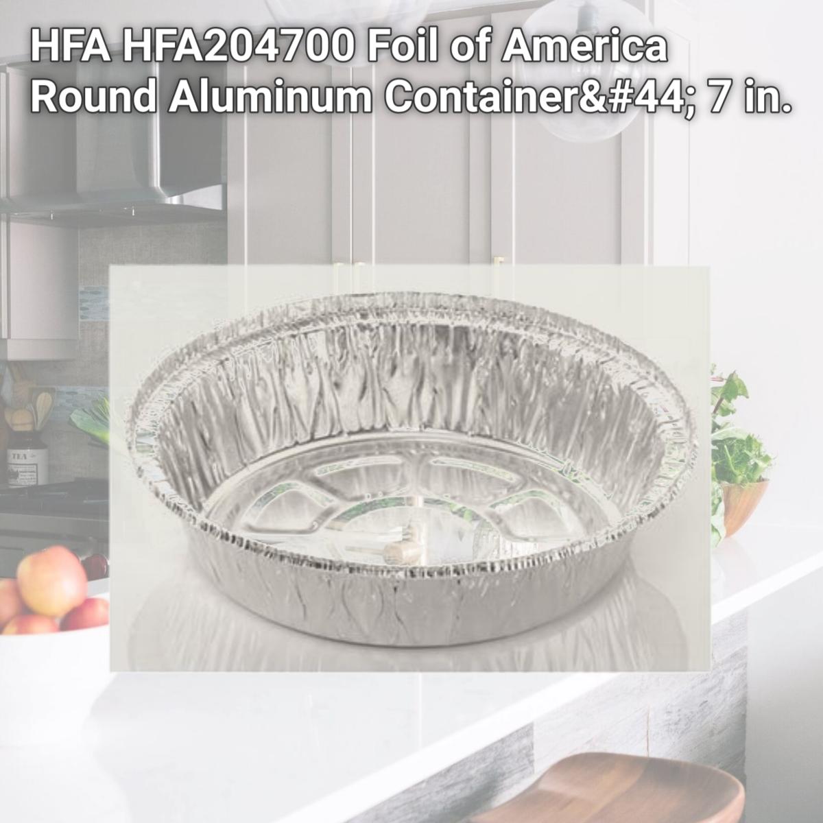 Picture of HFA HFA204700 Foil of America Round Aluminum Container, 7 in.