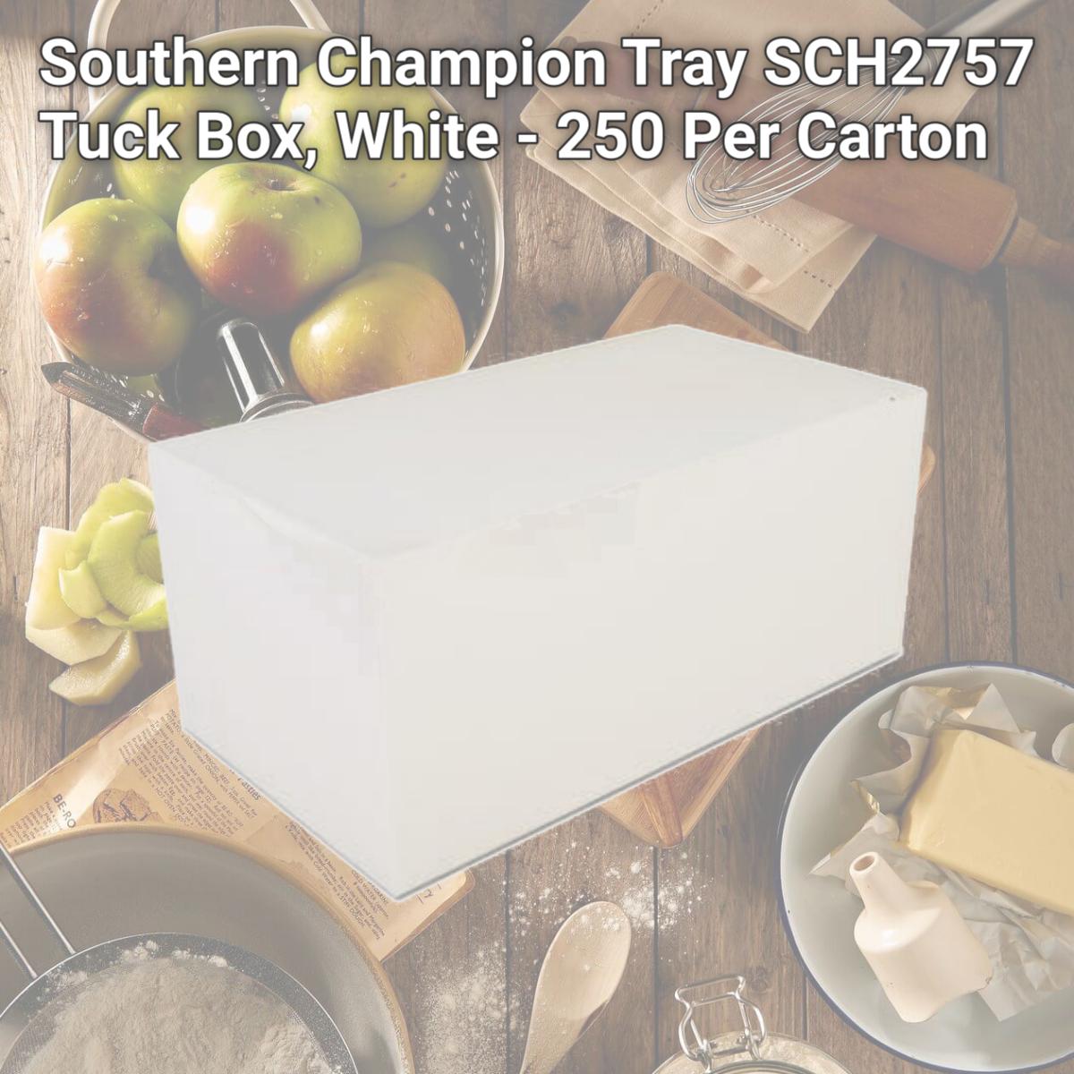 Picture of Southern Champion Tray SCH2757 Tuck Box, White - 250 Per Carton