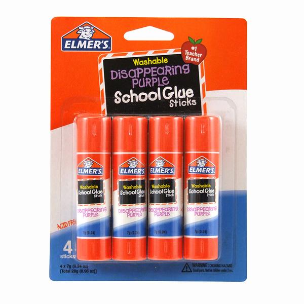 Sanford Elme543 School Purple Glue Sticks, Pack Of 4