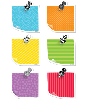 Ctp5800 6 In. Bold & Bright Sticky Notes Designer Cut-outs