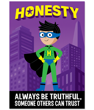 Ctp7277 Honesty Superhero Inspire U Poster
