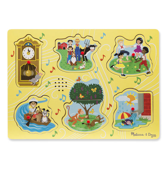 Lci735 Sing Along Nursery Rhymes Sound Puzzle - Yellow