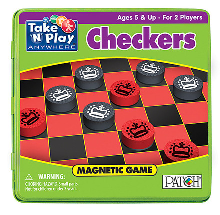 Pat671 6.75 In. Take N Play Anywhere Games Checkers