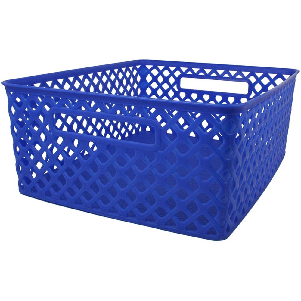 Romanoff Products Rom74104 Medium Blue Woven Basket
