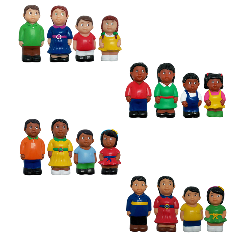 Mtb624 Multicultural Family 4 Set Complete Figure