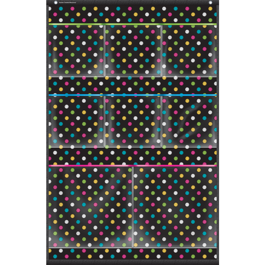 Tcr20782 Chalkboard Brights 8 Pocket Storage