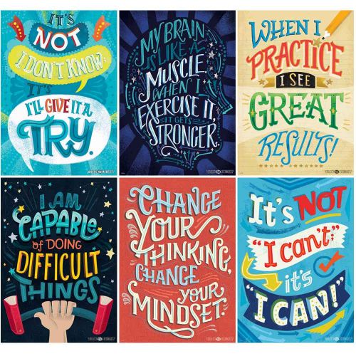 Ctp5692 Inspire U Whats Your Mindset Posters - Pack Of 6