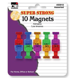 Charles Leonard Chl35910 Super Strong Magnets - Pack Of 10