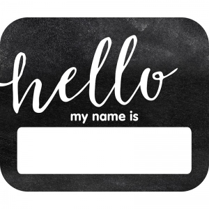 Carson Dellosa Cd-150063 Industrial Chic Hello Name Tag