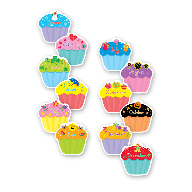 Ctp1795bn Cupcakes Designer Cut Outs - Pack Of 4