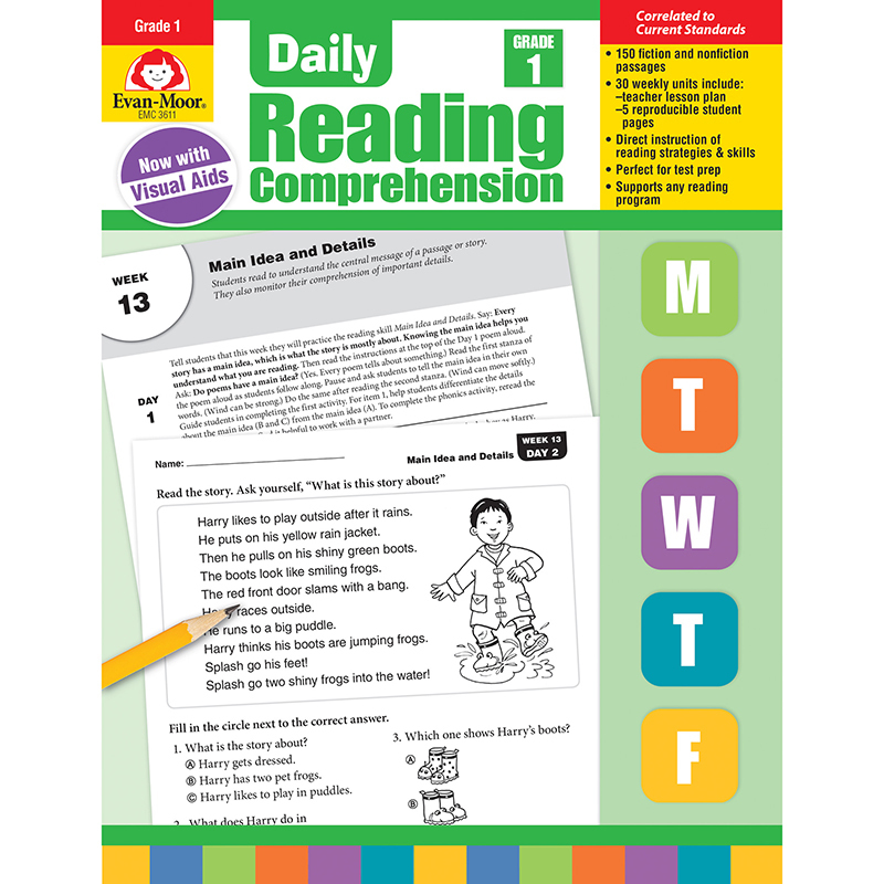 Emc3611 Daily Reading Comprehension, Grade 1