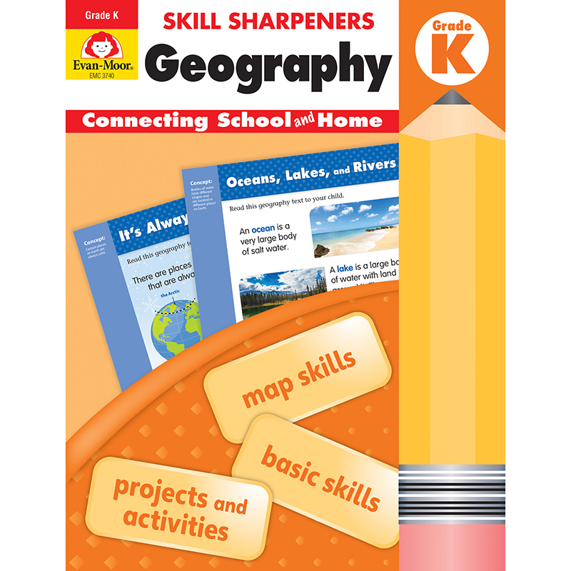 Emc3740 Skill Sharpeners Geography, Grade K - Activity Book