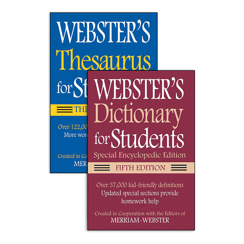 Fsp9781596951693bn Webster For Students Dictionary Thesaurus Set 5th Edition - Pack Of 3