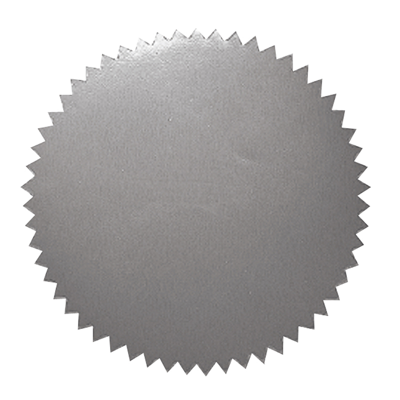 H-va315bn Stickers Silver Blank - Pack Of 6