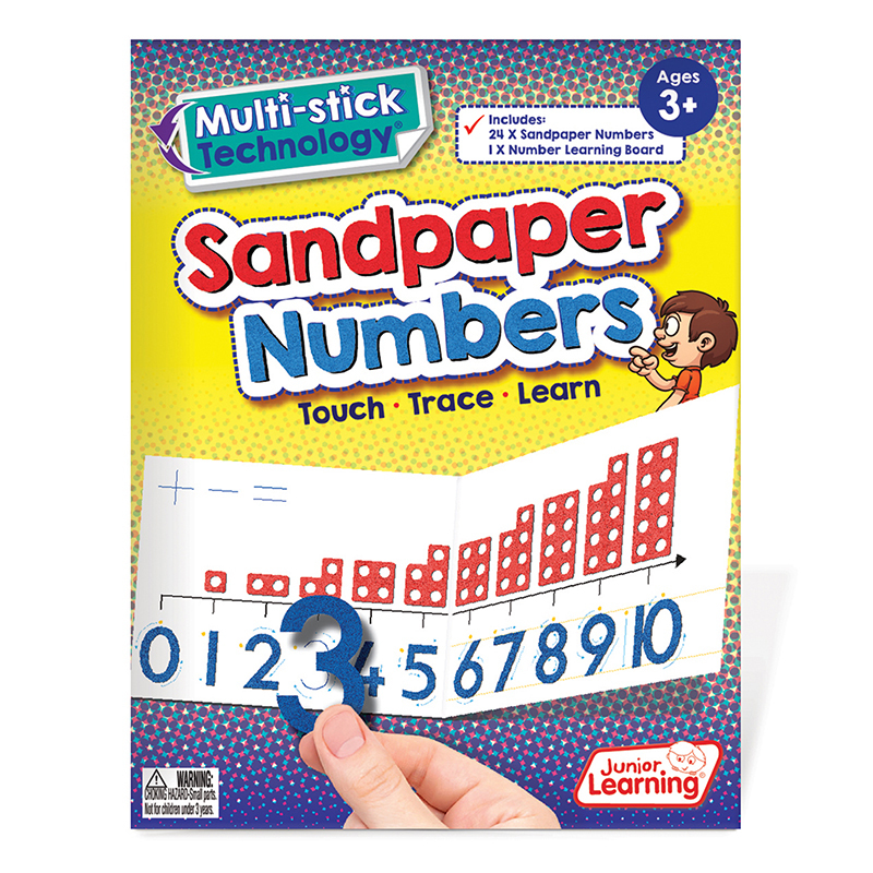 Jrl421 Sandpaper Numbers 0-10 Learning Board