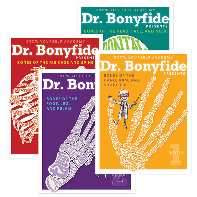 Kwydrb4bb 206 Bones Of The Human Body 4 Book Set Dr Bonyfide