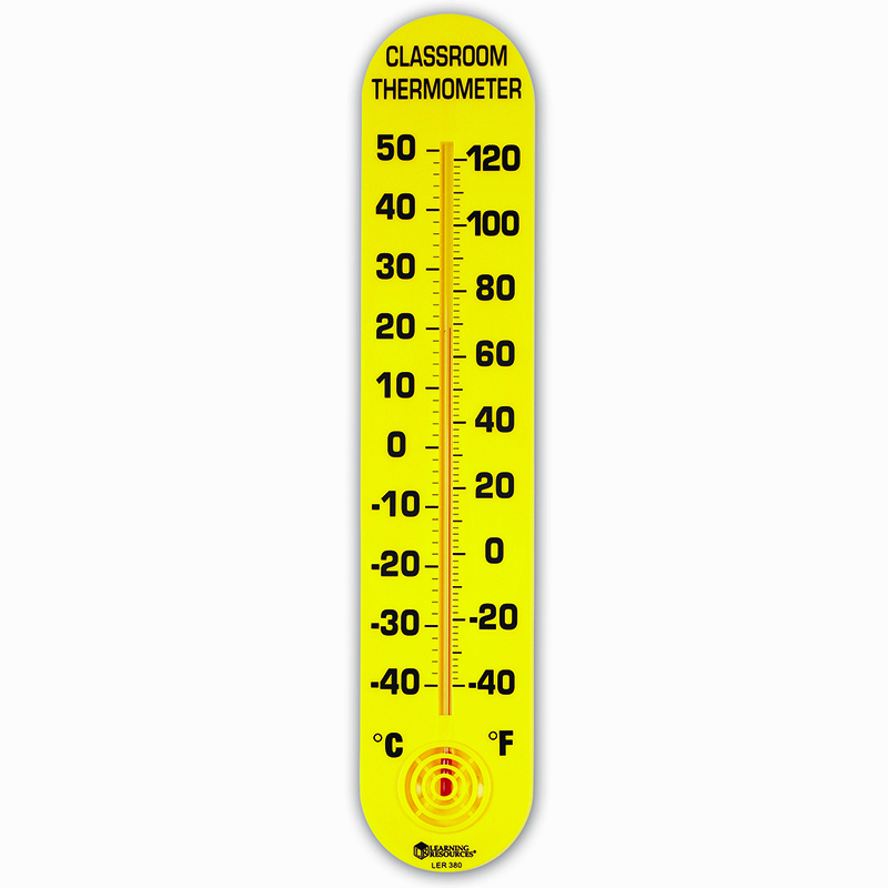 Ler0380bn Classroom Thermometer With Fahrenheit & Celsius - Pack Of 3