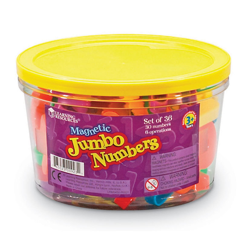 Ler0452bn Jumbo Magnetic Numbers - Pack Of 3