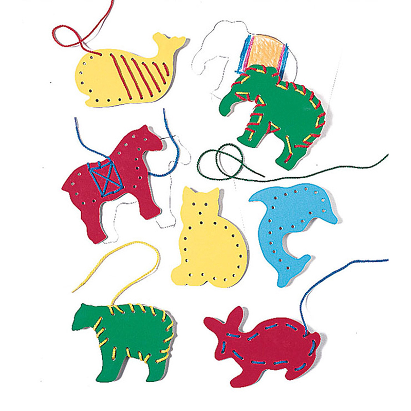 Lr-2562bn Lauri Lacing & Tracing Animals For Ages 3-7 - 3 Each - Pack Of 7