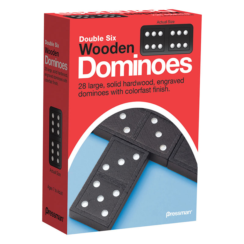 Pressman Toys Pre152112bn Double Six Dominoes Game - 6 Each