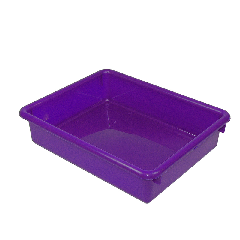 3 In. Purple Plastic Stowaway Letter Tray - 3 Each