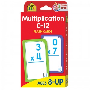School Zone Publishing Szp04008bn Multiplication 0-12 Flash Cards - Pack Of 12