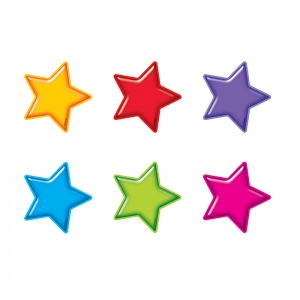 T-10843bn Gumdrop Stars Accents Mini Size Variety Pack - Pack Of 6