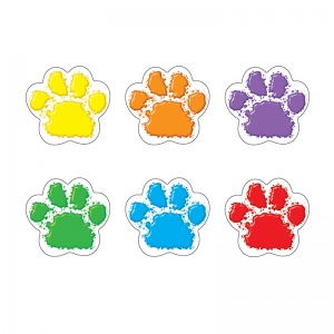 T-10859bn Paw Prints Mini Accents Variety Pack - Pack Of 6