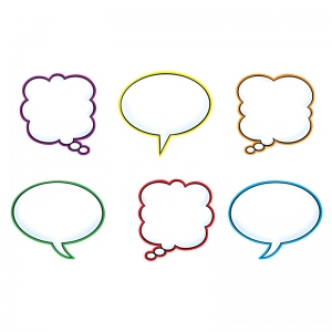 T-10928bn Speech Balloons Variety Pack Classic Accents - Pack Of 6