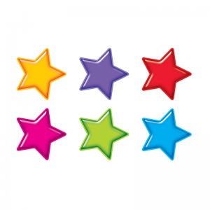 T-10968bn Gumdrop Stars Accents Standard Size Variety Pack - Pack Of 6