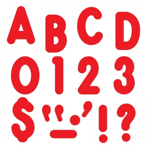 EAN 6788822048007 product image for T-79413BN 7 in. Upper Case Billboard Font Ready Letters Set, Red - Pack of 3 | upcitemdb.com