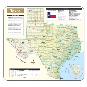 ISBN 9780762582785 product image for Kappa Map Group UNI28412 Shaded Relief Map for Rolled Texas | upcitemdb.com