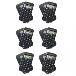 Victor Technology VCT900BN Pocket Calculator with Antimicrobial Protection - 6 Each Victor Technology VCT900BN Pocket Calculator with Antimicrobial Protection - 6 Each