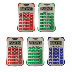 Victor Technology Vct910bn Colorful 8 Digit Handheld Calculator - 5 Each
