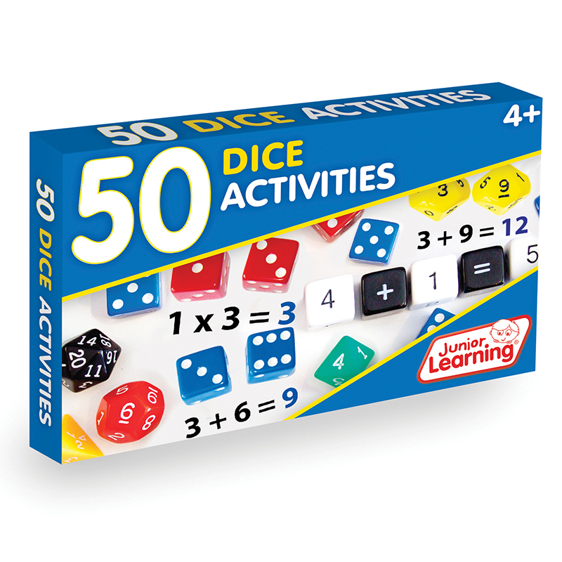 Jrl340 50 Dice Activities Learning Game