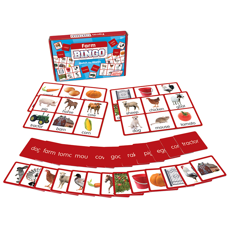 Jrl541 Farm Bingo Educational Game